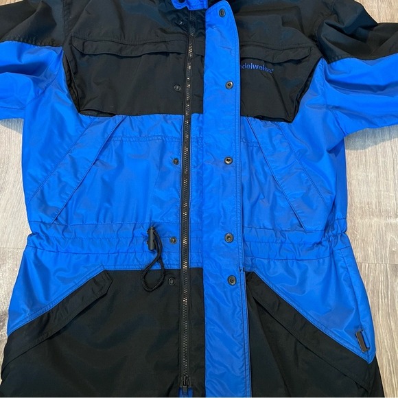 VTG 80/90s Edelweiss Skiwear Full Zip Ski Parka Jacket Coat Men S Blue Black - Picture 7 of 10
